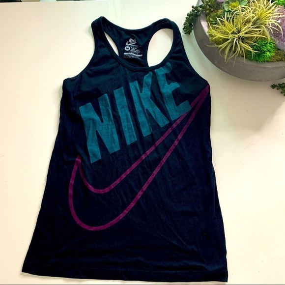 Nike Swoosh Sportswear Athletic Racerback Tank Top medium women’s - Picture 1 of 3